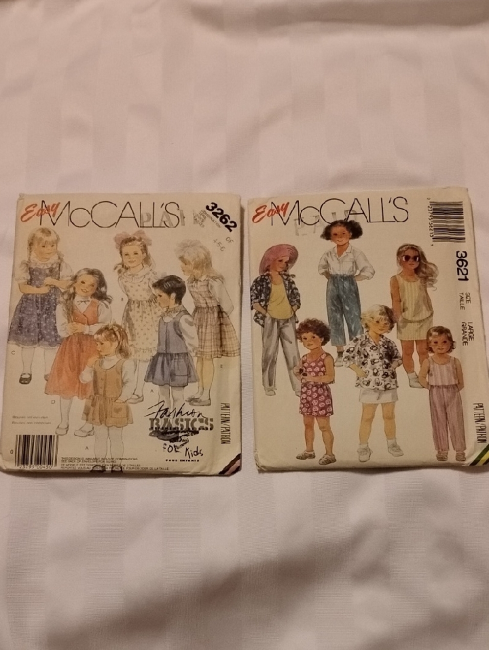 McCall's Vintage Girls' Outfits Sewing Patterns, Sizes: 2-3-4-5-6, New